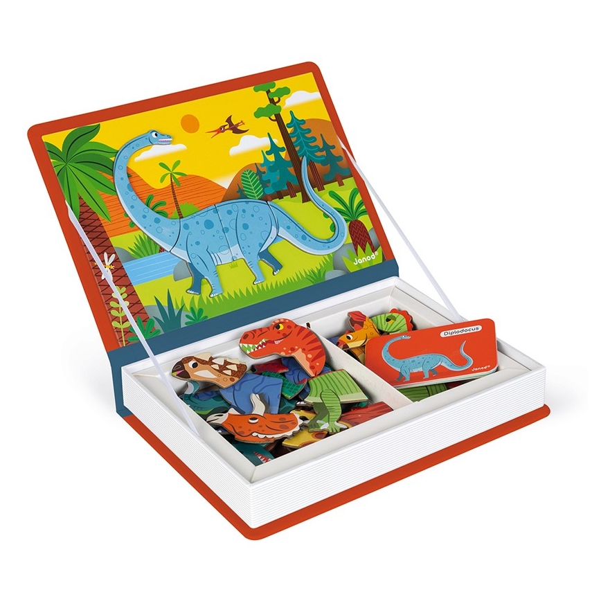 Janod - Magneetiline raamat MAGNETIBOOK dinosaurused