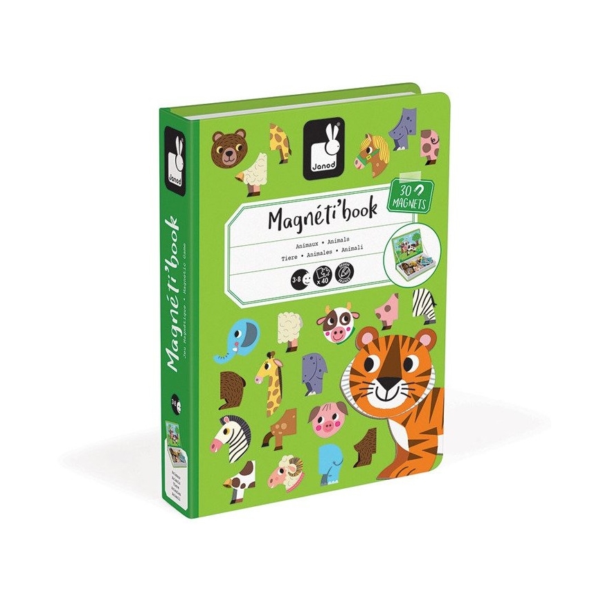 Janod - Magneetiline raamat MAGNETIBOOK loomad