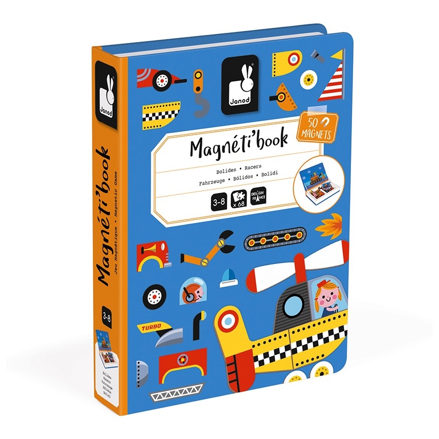 Janod - Magneetiline raamat MAGNETIBOOK transpordivahendid