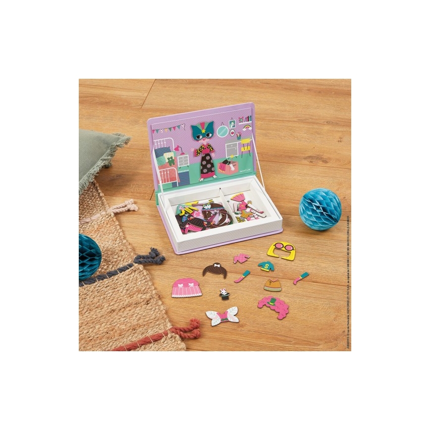 Janod - Magneetiline raamat MAGNETIBOOK tüdruk