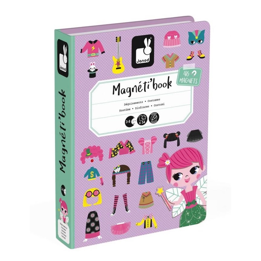 Janod - Magneetiline raamat MAGNETIBOOK tüdruk