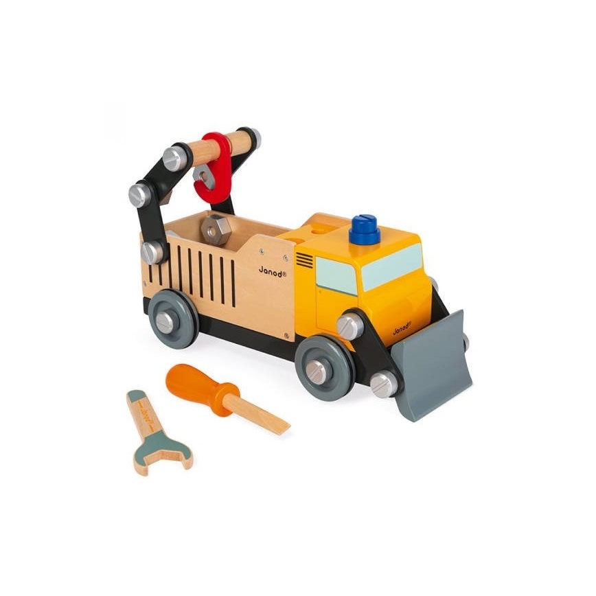 Janod - Puidust ehituskomplekt BRICOKIDS veoauto