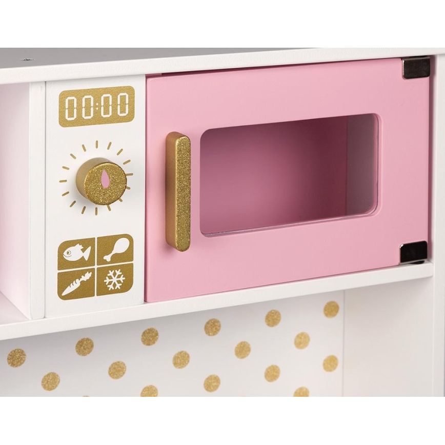 Janod - Puidust köök LED pliidiplaadiga CANDY CHIC