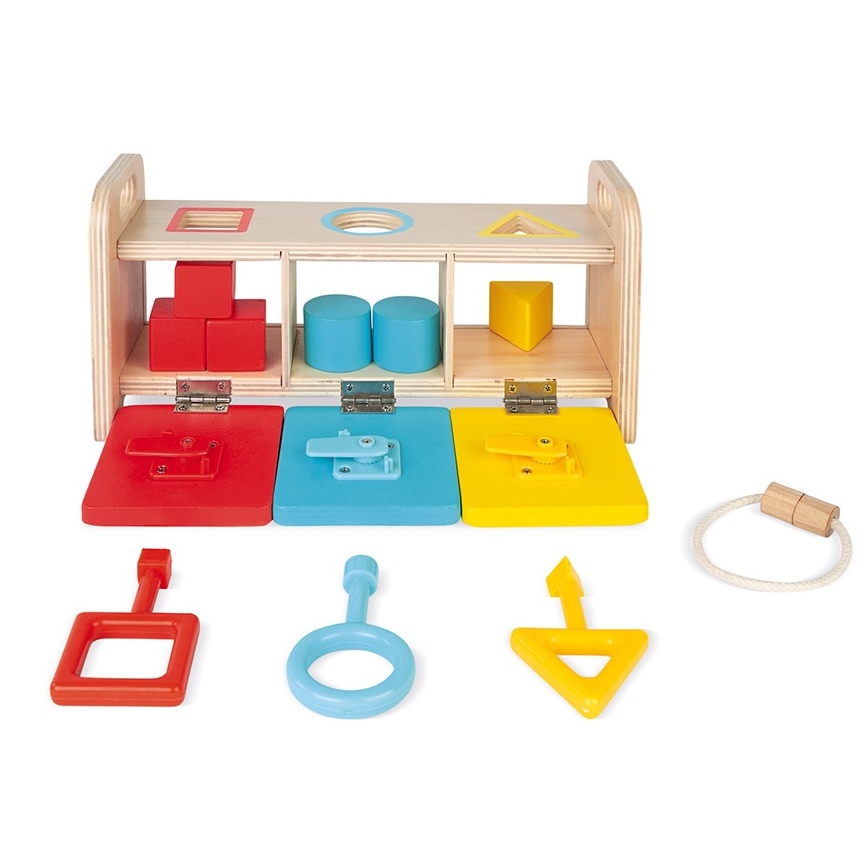 Janod - Puidust tegevusmänguasi MONTESSORI 10 tk