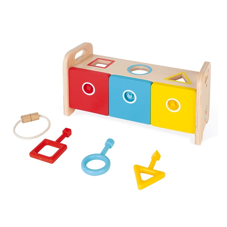 Janod - Puidust tegevusmänguasi MONTESSORI 10 tk