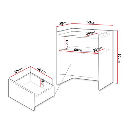 Japandi öökapp 60x53 cm Cremona tamm