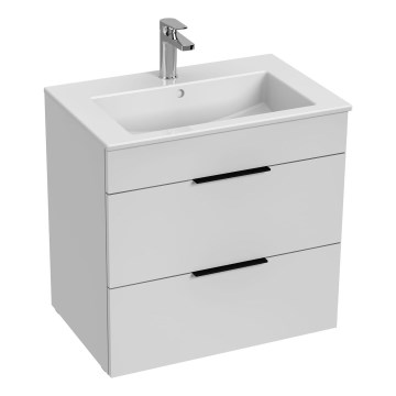 JIKA H4536021763001 - Vannitoa kapp koos valamuga CUBE 60,7x65 cm valge