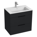 JIKA H4536021763521 - CUBE vannitoakapp valamuga 60,7x65 cm must