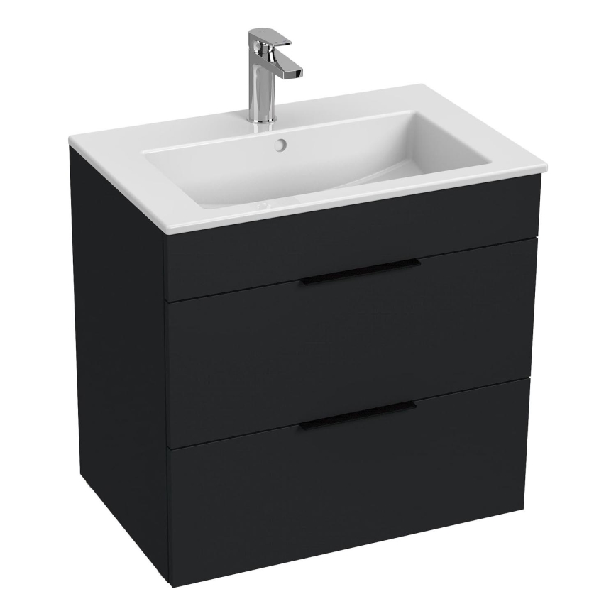 JIKA H4536021763521 - CUBE vannitoakapp valamuga 60,7x65 cm must