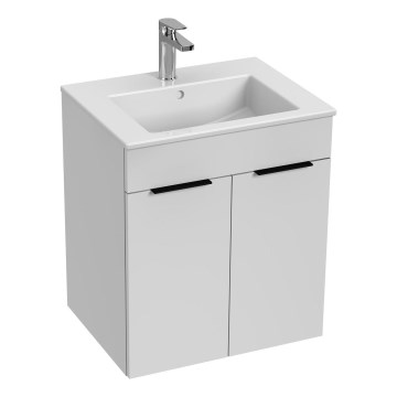 JIKA H4536111763001 - Vannitoa kapp koos valamuga CUBE 60,7x55 cm valge