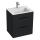 JIKA H4536121763521 - Must vannitoakapp valamuga CUBE 60,7x55 cm