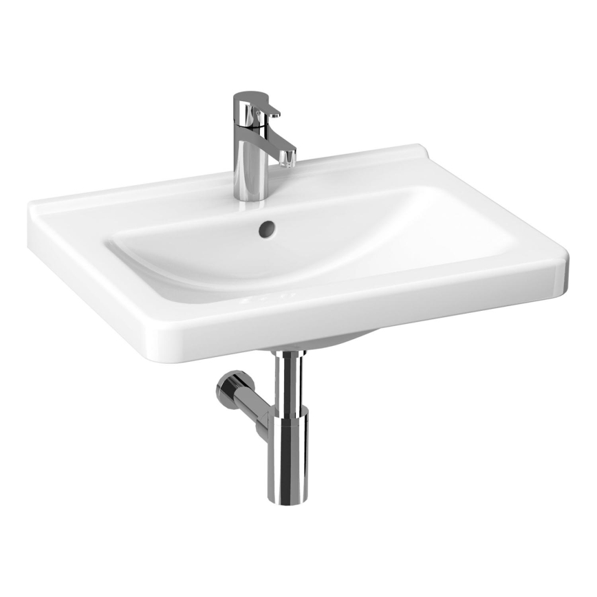 JIKA H8104240001041 - Seinale kinnitatav valamu CUBITO 65x48,5 cm keraamika/valge