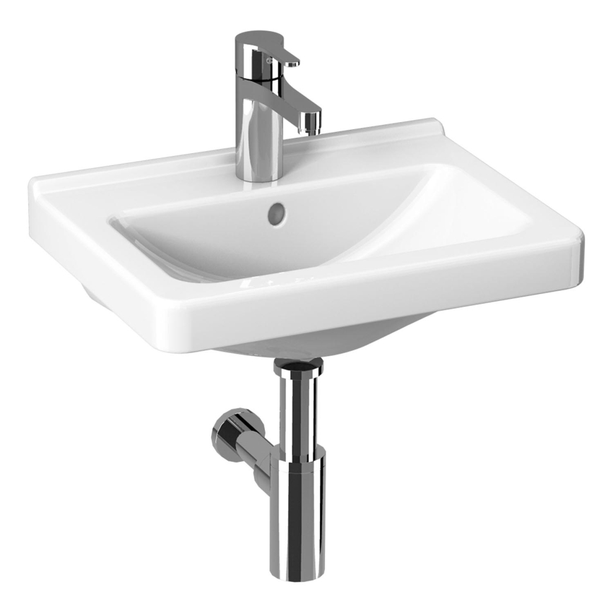 JIKA H8114220001041 - Seinale kinnitatav valamu CUBITO 45x34 cm keraamika/valge