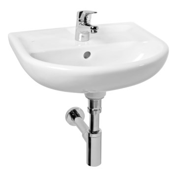 JIKA H8153820001041 - Seinale kinnitatav valamu LYRA 45x37 cm keraamika/valge