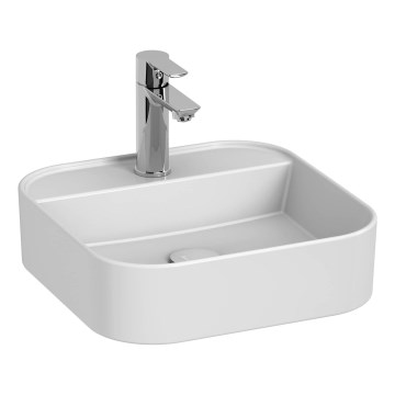 JIKA H8183610001111 - Kraanikauss töötasapinnale ASTRA 40x40 cm keraamika/valge