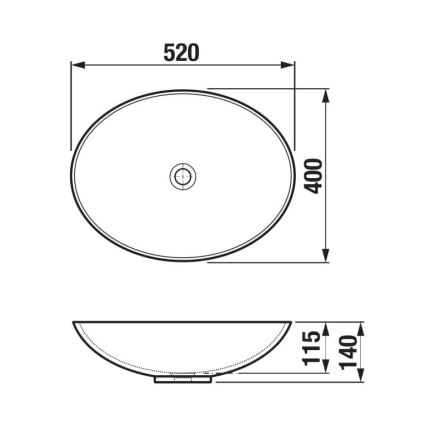 JIKA H8183640001121 - ASTRA 52x40 cm valamuplaud valamuplaad keraamika/valge