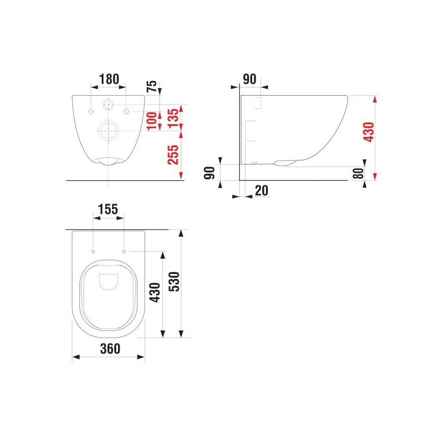 JIKA H8207140000001 - Seinale kinnitatav WC MIO keraamika/valge
