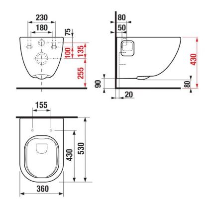 JIKA H8207160000001 - Seinale kinnitatav WC MIO keraamika/valge
