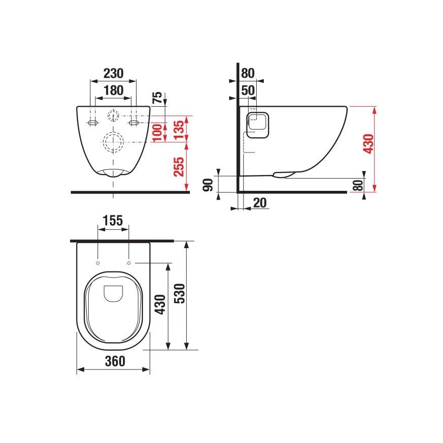 JIKA H8207160000001 - Seinale kinnitatav WC MIO keraamika/valge