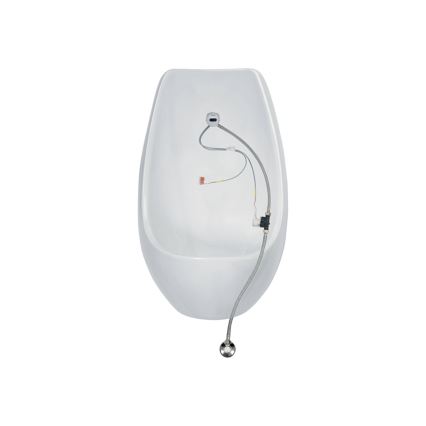 JIKA H8411010004871 - Sensoriga põrandakäimla DOMINO 24V, tagant sisend, tagant äravool, keraamika/valge