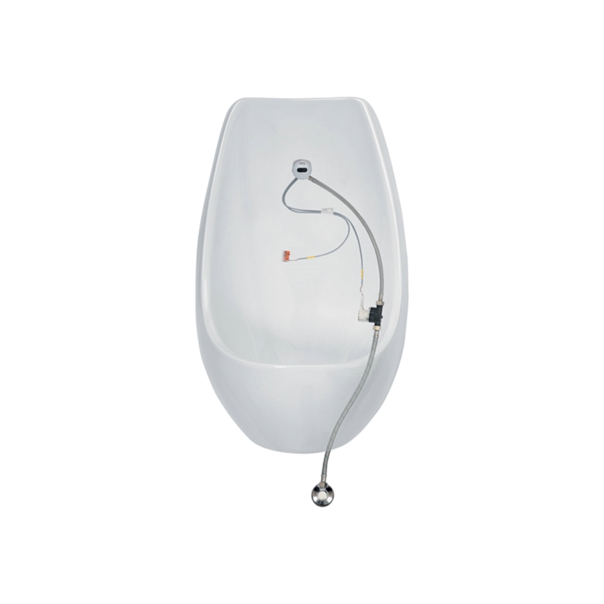 JIKA H8411010004871 - Sensoriga põrandakäimla DOMINO 24V, tagant sisend, tagant äravool, keraamika/valge