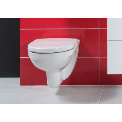JIKA H8663810000001- Seinale riputatav WC LYRA keraamika/valge + WC-poti kaas LYRA duroplast/valge