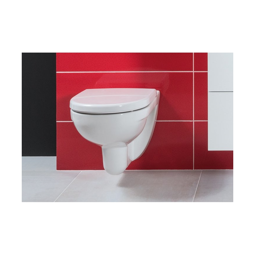 JIKA H8663810000001- Seinale riputatav WC LYRA keraamika/valge + WC-poti kaas LYRA duroplast/valge