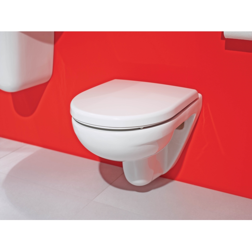 JIKA H8663810000001- Seinale riputatav WC LYRA keraamika/valge + WC-poti kaas LYRA duroplast/valge