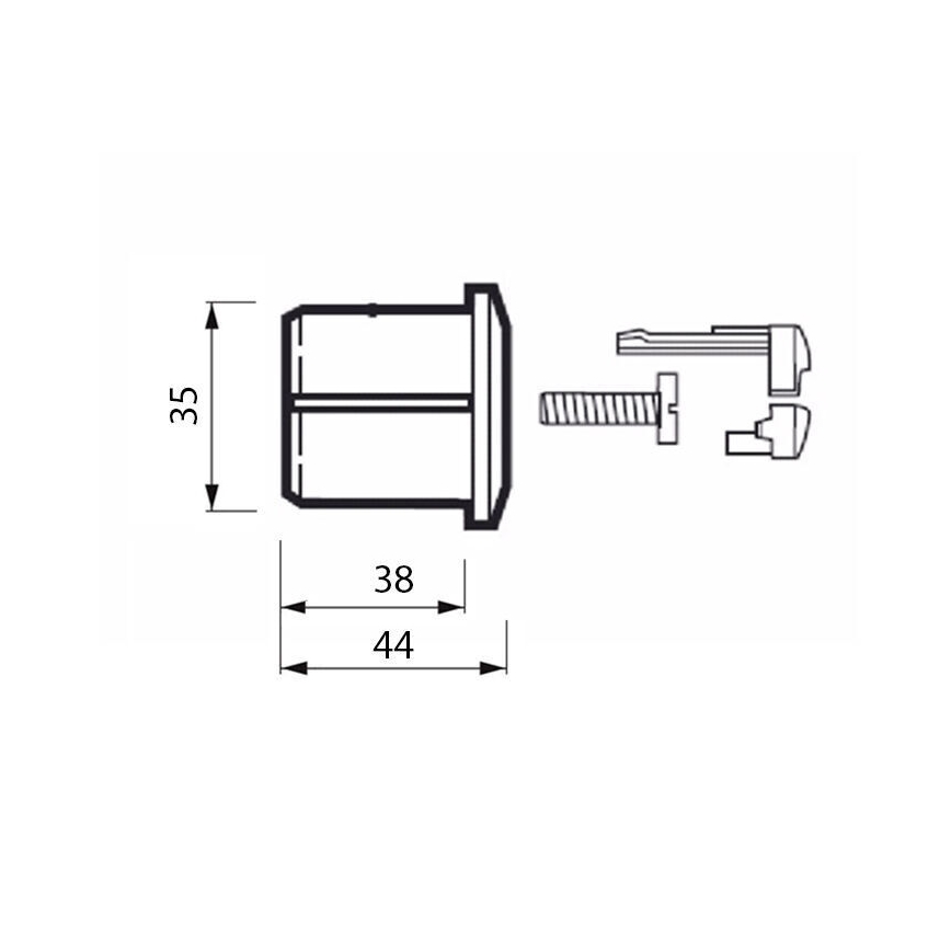 JIKA H8913630000001 - Topelt loputusnupp DUAL LYRA/DEEP läikiv kroom
