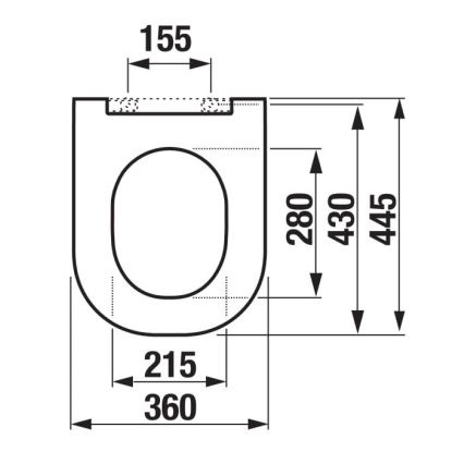 JIKA H8917150000631 - WC-poti istmekate MIO duroplast/valge