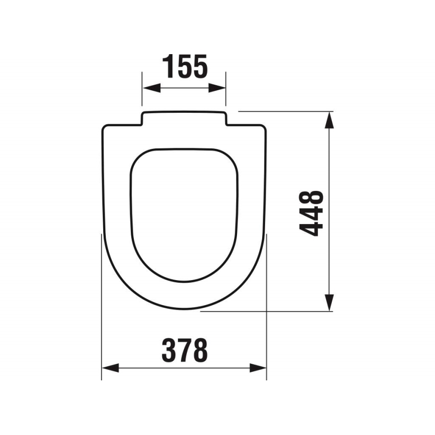 JIKA H8932823000631 - WC-poti kaas DEEP duroplast/valge