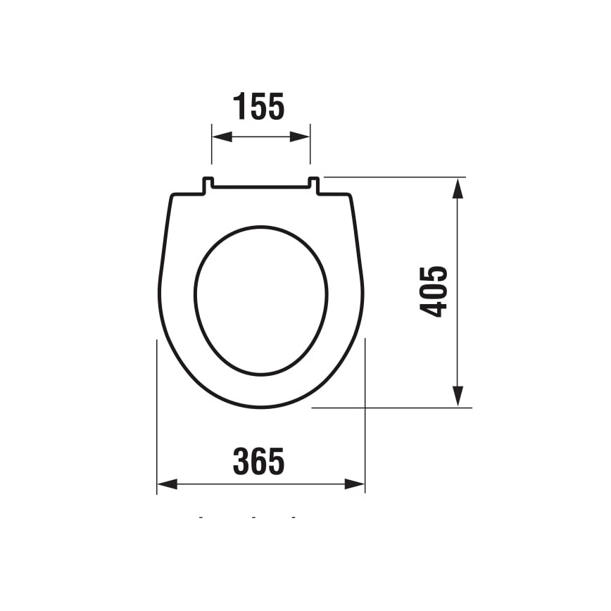 JIKA H8933803000631 - WC-poti kaas LYRA duroplast/valge