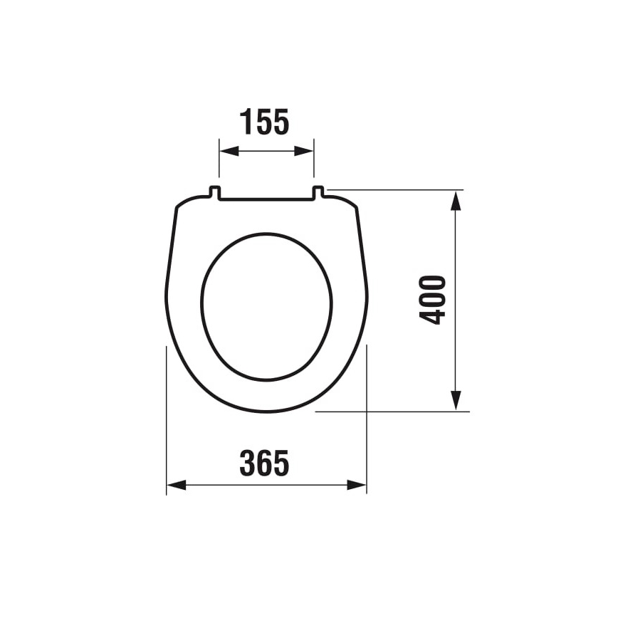 JIKA H8933830000001 - LYRA WC-istme kaas, termoplast, valge