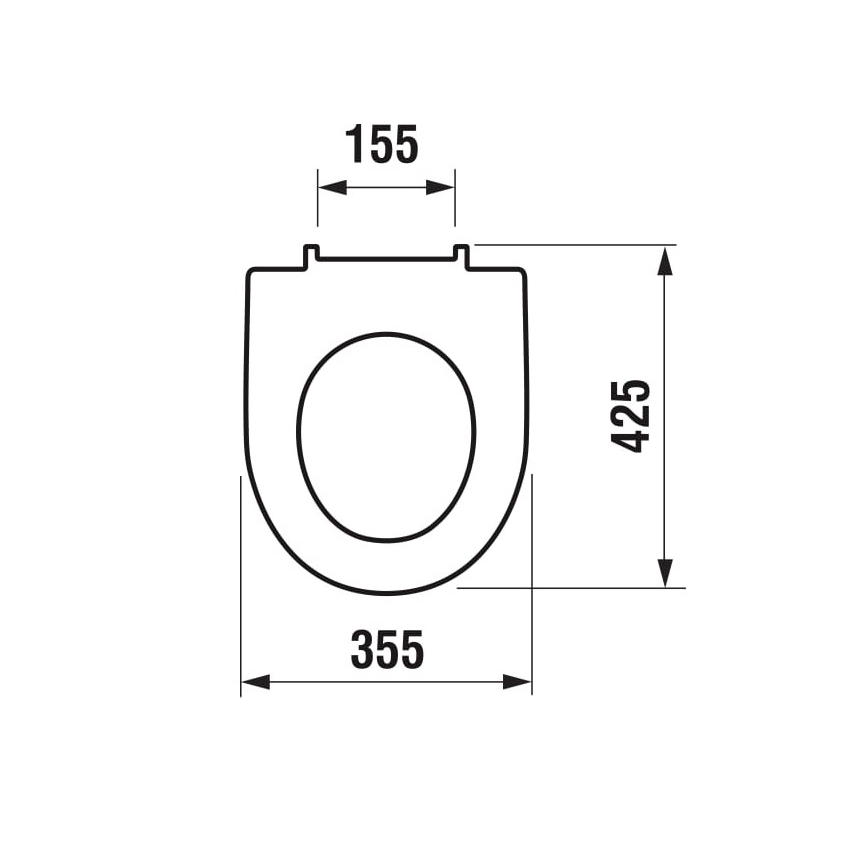 JIKA H8933843000631 - WC-poti kaas LYRA duroplast/valge