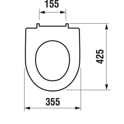 JIKA H8933853000001 - WC-poti kaas SoftClose LYRA, duroplast/valge