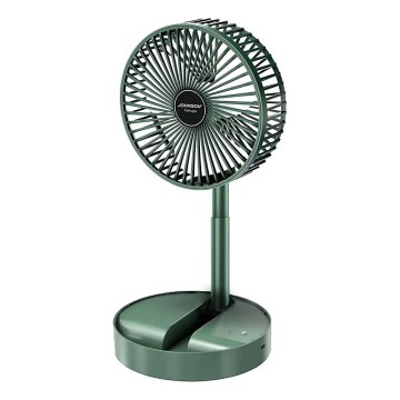 JOHNSON - Laetav lauaventilaator TORTUGA 5W/3,7V 1200 mAh läbimõõt 16,5 cm roheline