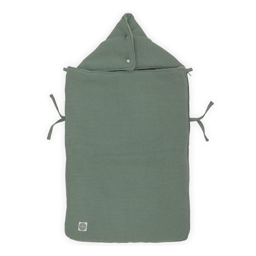 Jollein - Autoistme ümbris fleece BASIC KNIT 42x82 cm Ash Green