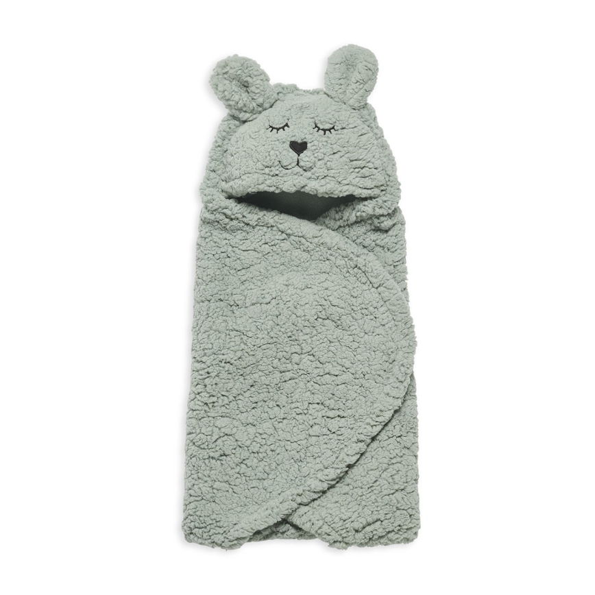 Jollein - Kaisutekk fleece Bunny 100x105 cm Ash Green