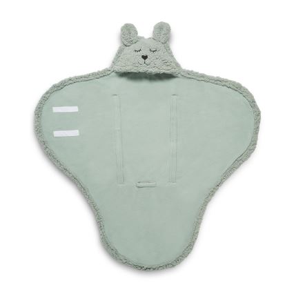 Jollein - Kaisutekk fleece Bunny 100x105 cm Ash Green