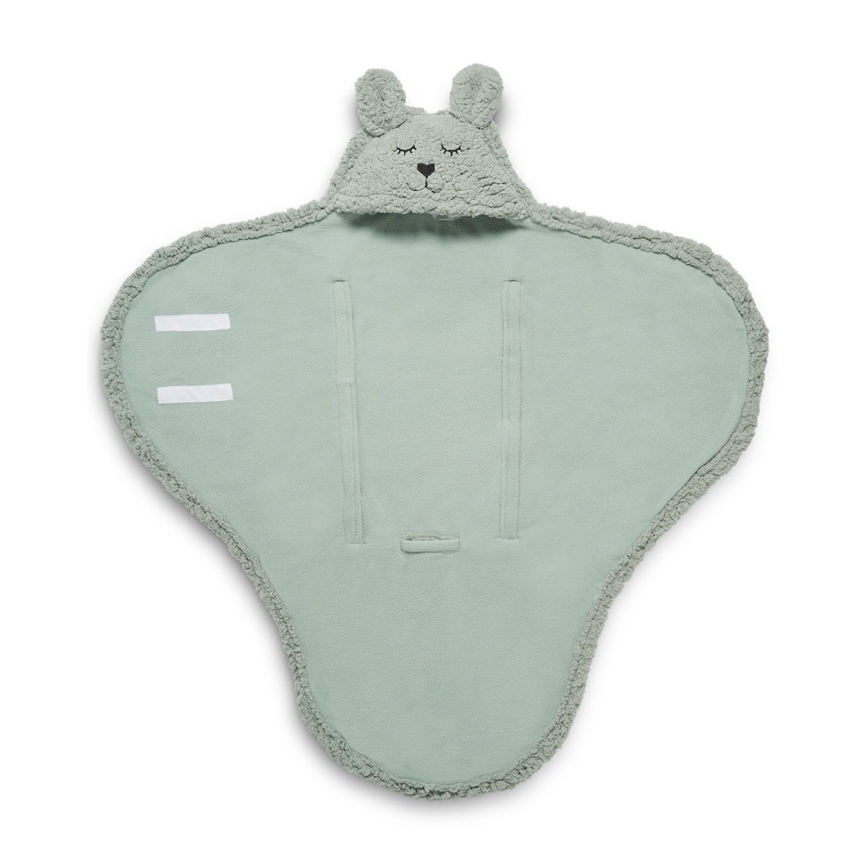 Jollein - Kaisutekk fleece Bunny 100x105 cm Ash Green