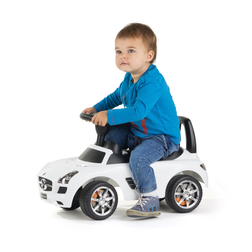 Jooksuratas Mercedes 2xAA valge/must
