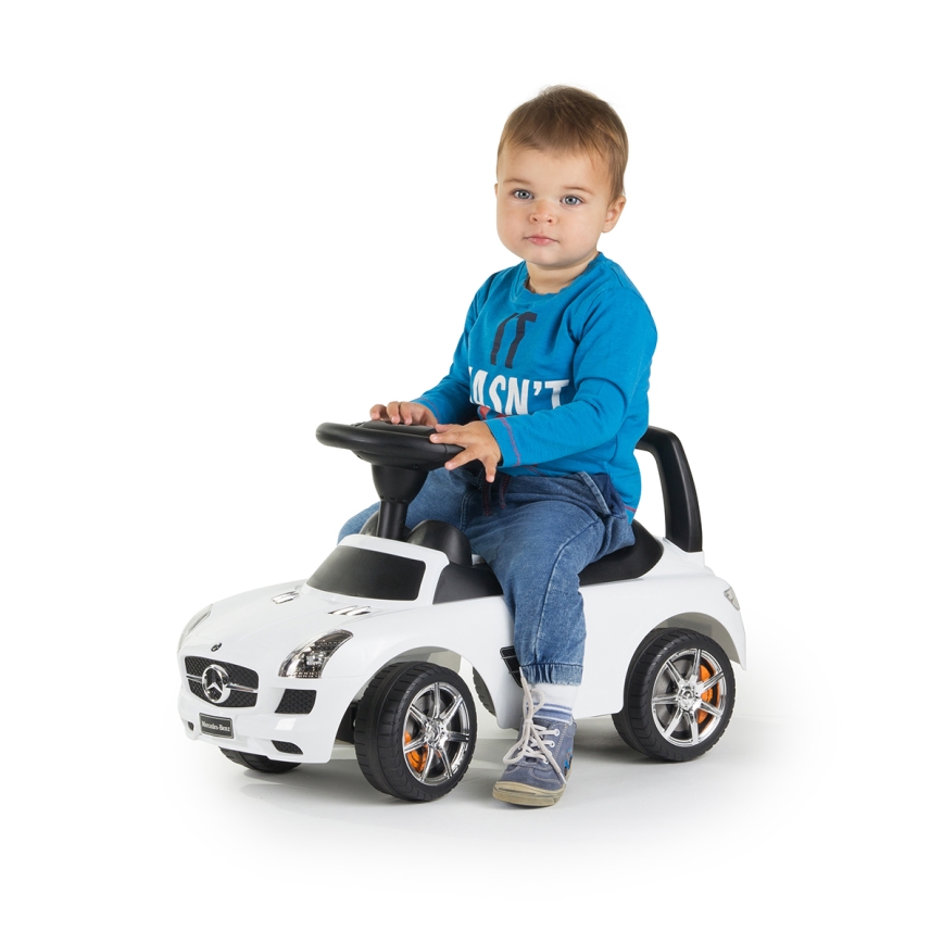 Jooksuratas Mercedes 2xAA valge/must