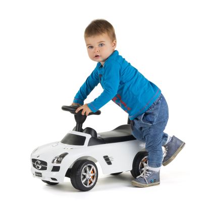 Jooksuratas Mercedes 2xAA valge/must