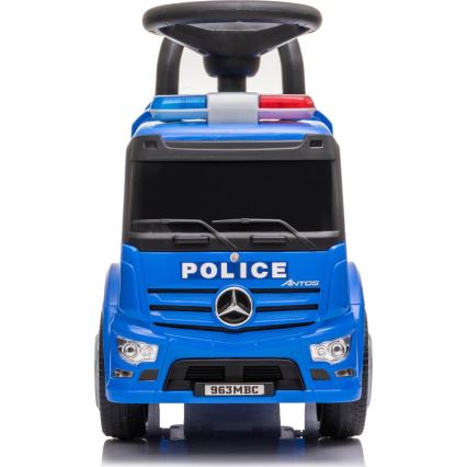 Jooksuratas Mercedes Politseiauto 2xAA sinine