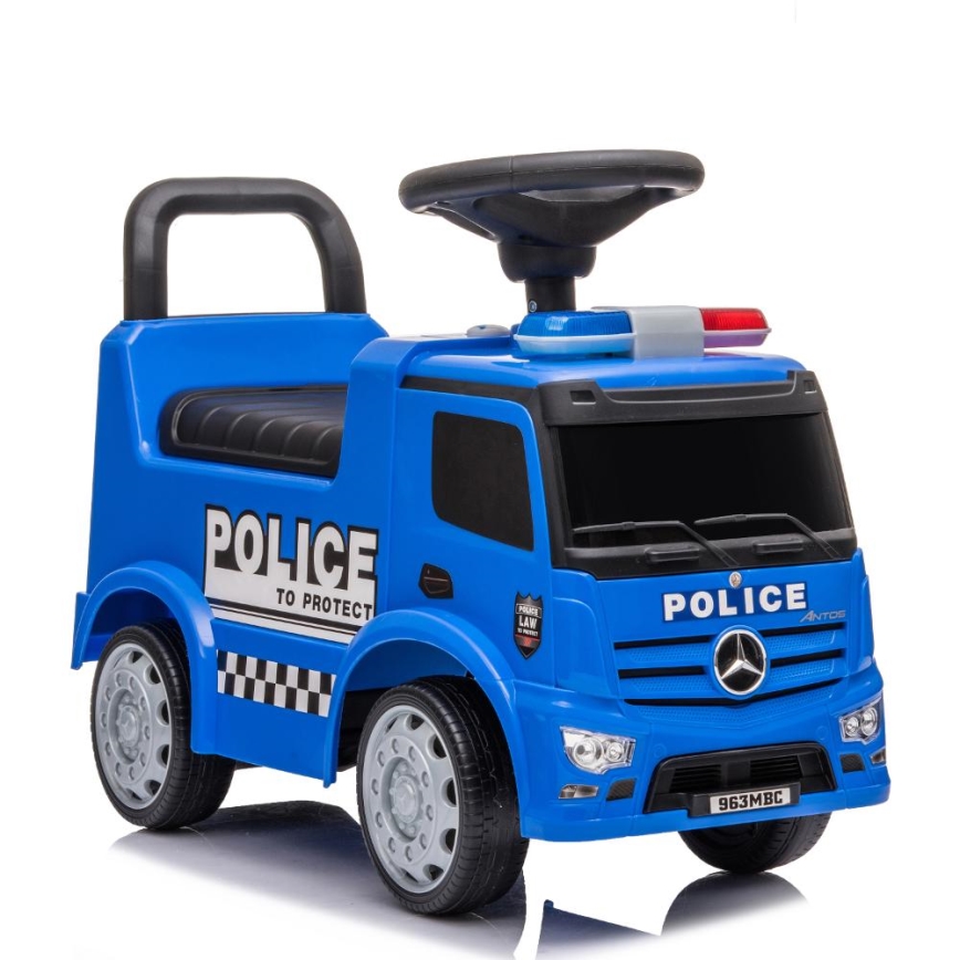 Jooksuratas Mercedes Politseiauto 2xAA sinine