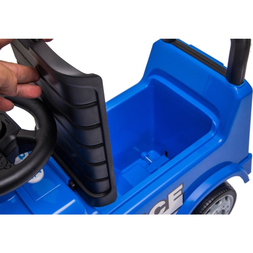 Jooksuratas Mercedes Politseiauto 2xAA sinine