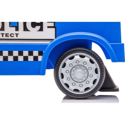 Jooksuratas Mercedes Politseiauto 2xAA sinine