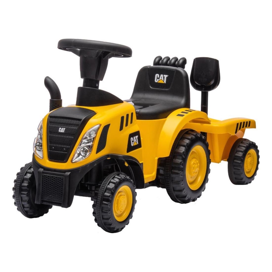 Jooksuratas traktor CAT 2xAA kollane/must