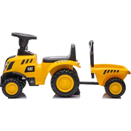 Jooksuratas traktor CAT 2xAA kollane/must