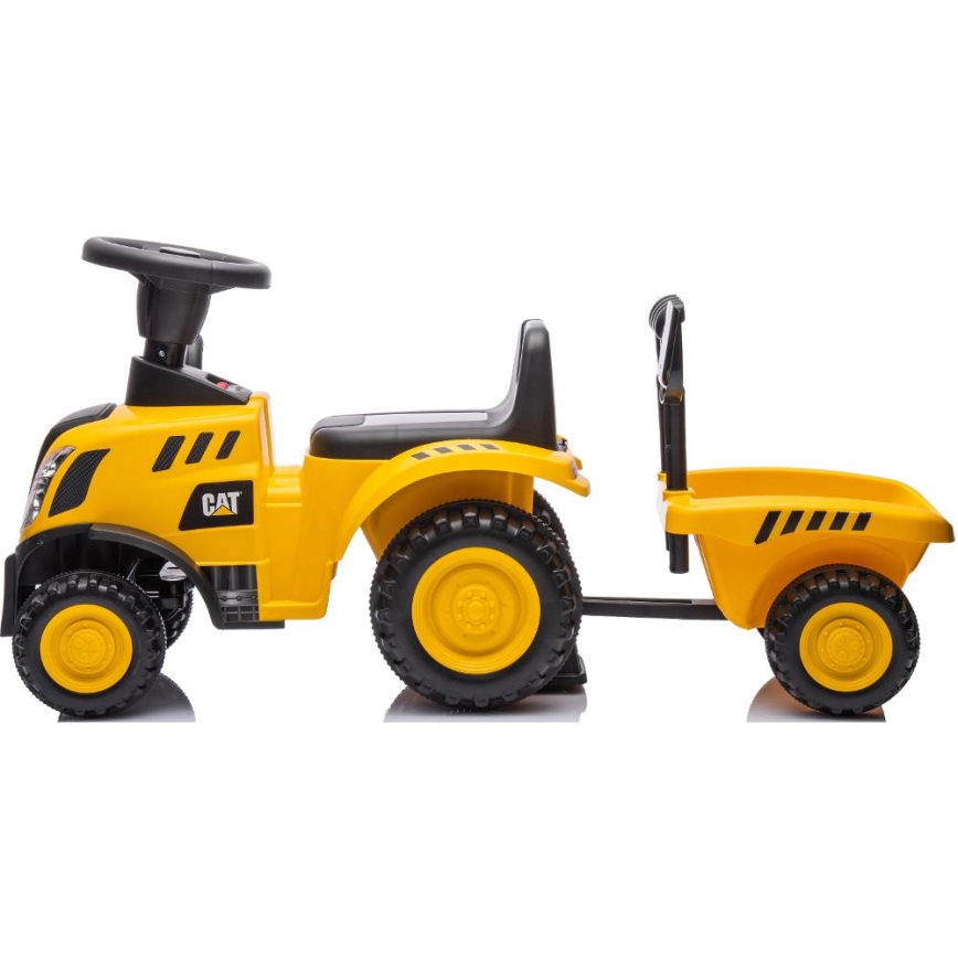 Jooksuratas traktor CAT 2xAA kollane/must